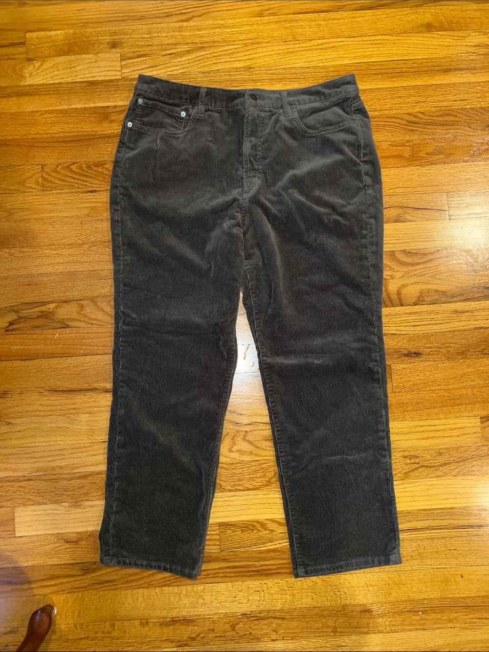Women’s Dark Olive Green Corduroy Pants